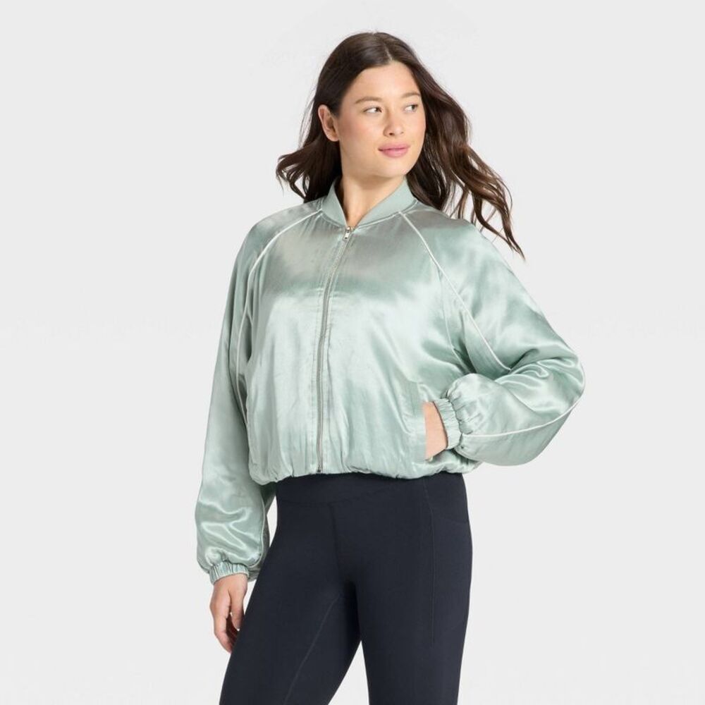 Women's Piped Track Jacket - All In Motion Green XL